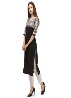 Women Printed Poly Crepe Straight Kurta 2