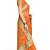 Trendmalls Orange embroidered net saree with blouse 