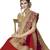 Trendmalls Red embroidered satinSaree With Blouse