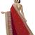 Trendmalls Red embroidered satinSaree With Blouse