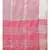 KALASATI FUCHSIA PINK & SILVER-TONED PURE LINEN CHECKED BHAGALPURI SAREE