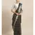 KALASATI BLACK PURE LINEN CHECKED BHAGALPURI SAREE