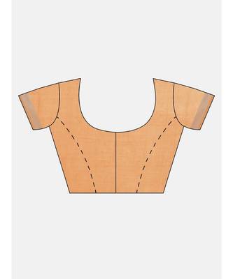 Kalasati Orange Linen Blend Solid Bhagalpuri Saree 5