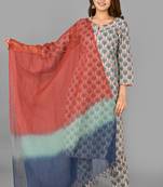 KAAJH Green Printed Cotton Suit Set