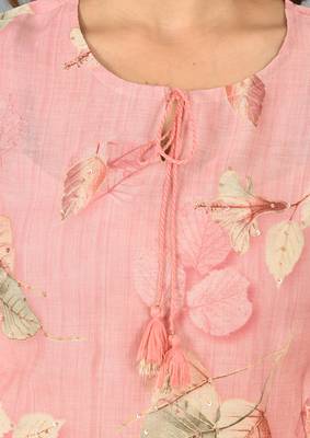 KAAJH Pink Printed Modal  Suit Set 4