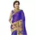 Blue embroidered lycra saree with blouse