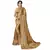 Gold embroidered lycra saree with blouse
