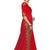 Trendmalls Red embroidered satin  Traditional Wedding Party Wear Bridal Saree with Blouse 