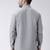 Grey cotton Solid Casual Short Kurta  has a Chinese Collar  Full Sleeves  Curved Hem