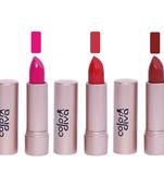 (Rose Gold Corolla) Creamy Matte Lipstick (PINK PERFECT RUSTY BROWN ROSY RED)