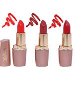 La Perla (China Toya) Creamy Matte Lipstick (TANGY ORANGE RUSTY BROWN DARK SECRET RED)