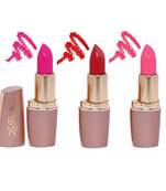 La Perla (China Toya) Creamy Matte Lipstick (PINK PERFECT BABY PINK DARK SECRET RED)