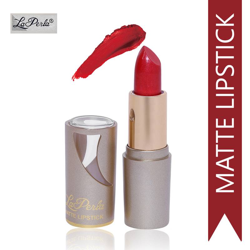 La Perla (Golden Toya) Creamy Matte Lipstick (BABY PINK MYSTIC MAUVE DARK SECRET RED)