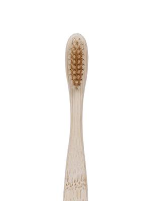 INDIBAM Adult Bamboo Tooth Brush with Natural color bristles (Set of 2) 4