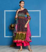 Green printed rayon kurtis