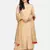 beige lace attached kurta with palazzo and dupatta