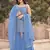 Grey embroidered georgette sharara Pakistani Suit