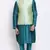 Men Light Green Woven Design Nehru Jacket