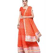 Art Silk Stitched Lehanga With Embellished Lace And Unstitched Blouse
