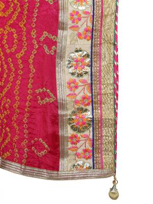 Art Silk Stitched Lehanga With Embellished Lace And Unstitched Blouse 5