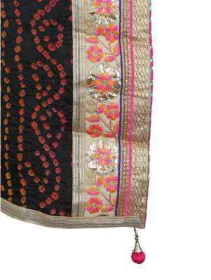 Art Silk Stitched Lehanga With Embellished Lace And Unstitched Blouse 5