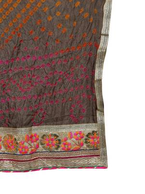 Art Silk Stitched Lehanga With Embellished Lace And Unstitched Blouse 4