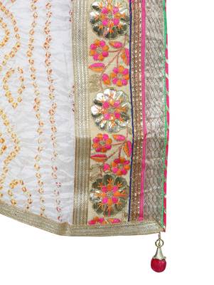 Art Silk Stitched Lehanga With Embellished Lace And Unstitched Blouse 5