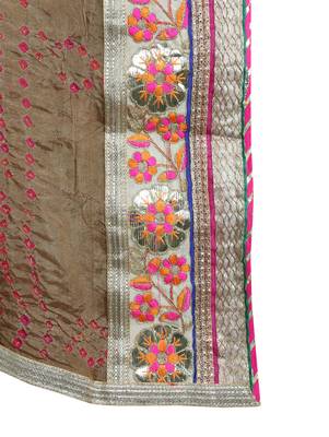 Art Silk Stitched Lehanga With Embellished Lace And Unstitched Blouse 4