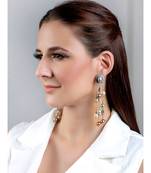 Elegant Silver Multicolored Drop Earrings