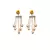 Beautiful Silver and Rose Pink Dangle Earrings