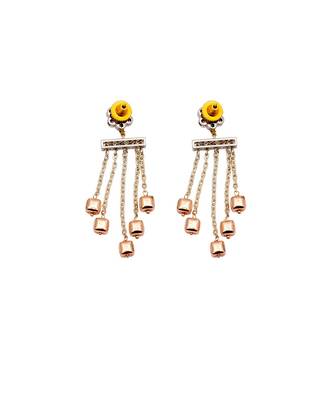 Beautiful Silver and Rose Pink Dangle Earrings 4
