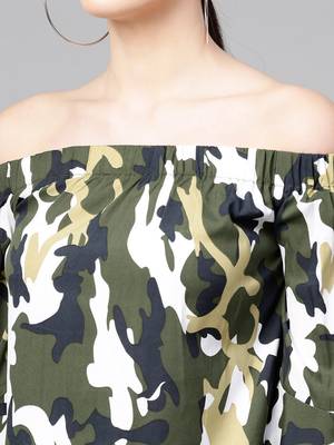 Multicolor printed polyester tops 4