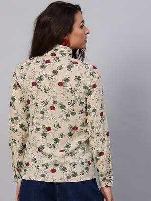 Multicolor printed polyester tops 2