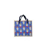 Morus Blue Printed Dari Handbag