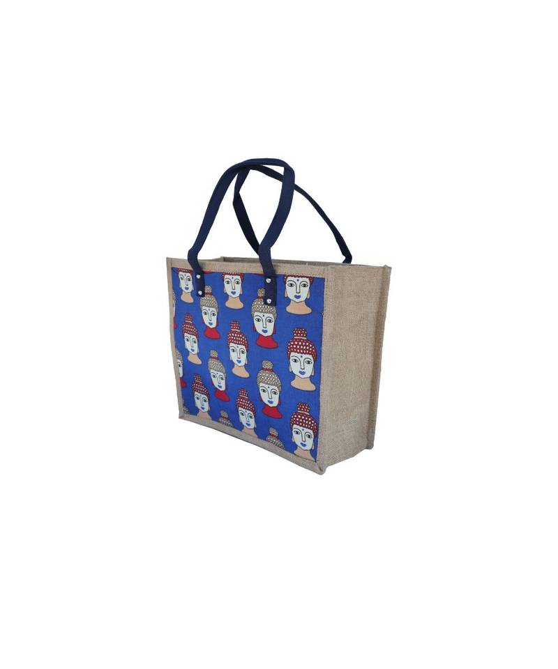 Morus Blue Printed Dari Handbag