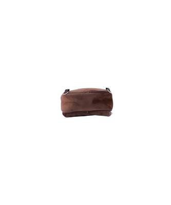 Morus Brown Velvet Bagpack For Girls 2