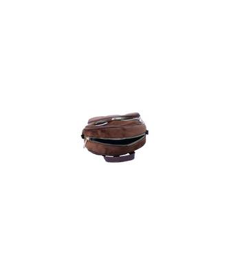 Morus Brown Velvet Bagpack For Girls 3
