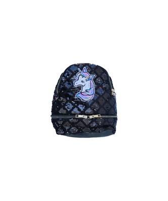 Morus Black Sequins Bagpack For Girls 1