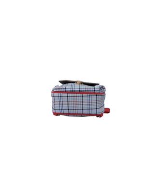 Morus Pink Checkered Pu Leather Backpack For Girls 2