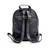 Morus Black Plain Pu Leather Backpack For Girls