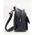 Morus Black Plain Pu Leather Backpack For Girls