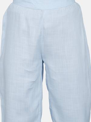 Aqua  Solid Kurta With Pant And Dupatta 11