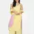 YELLOW EMBROIDERED KURTA AND PALAZZO WITH OMBRE DUPATTA