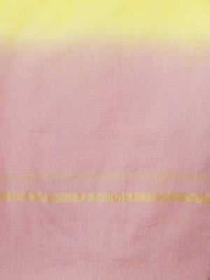 Yellow Embroidered Kurta And Palazzo With Ombre Dupatta 10