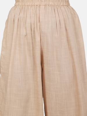 Beige Embrodiered Kurta With Pant And Dupatta 13