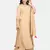 beige lace attached kurta with palazzo and dupatta