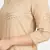 beige lace attached kurta with palazzo and dupatta