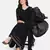 BLACK SOLID KURTA WITH PANT AND DUPATTA