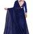 Dark Blue Net Saree With Blouse