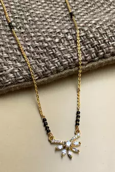 Silver mangalsutra
